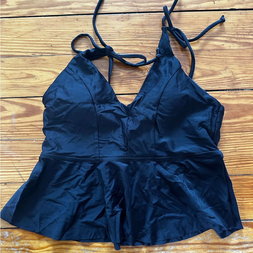 Black  Swim Top NWOT